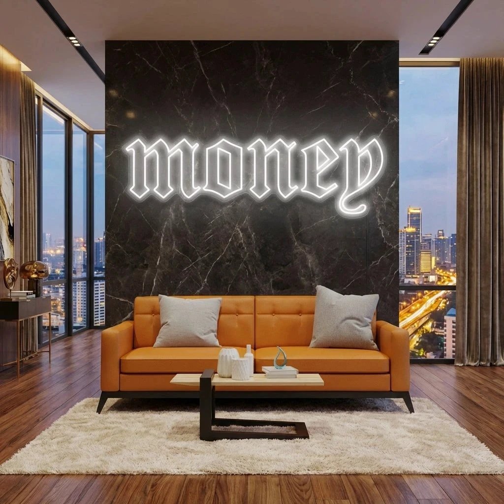 Money Led Neon Sign Light