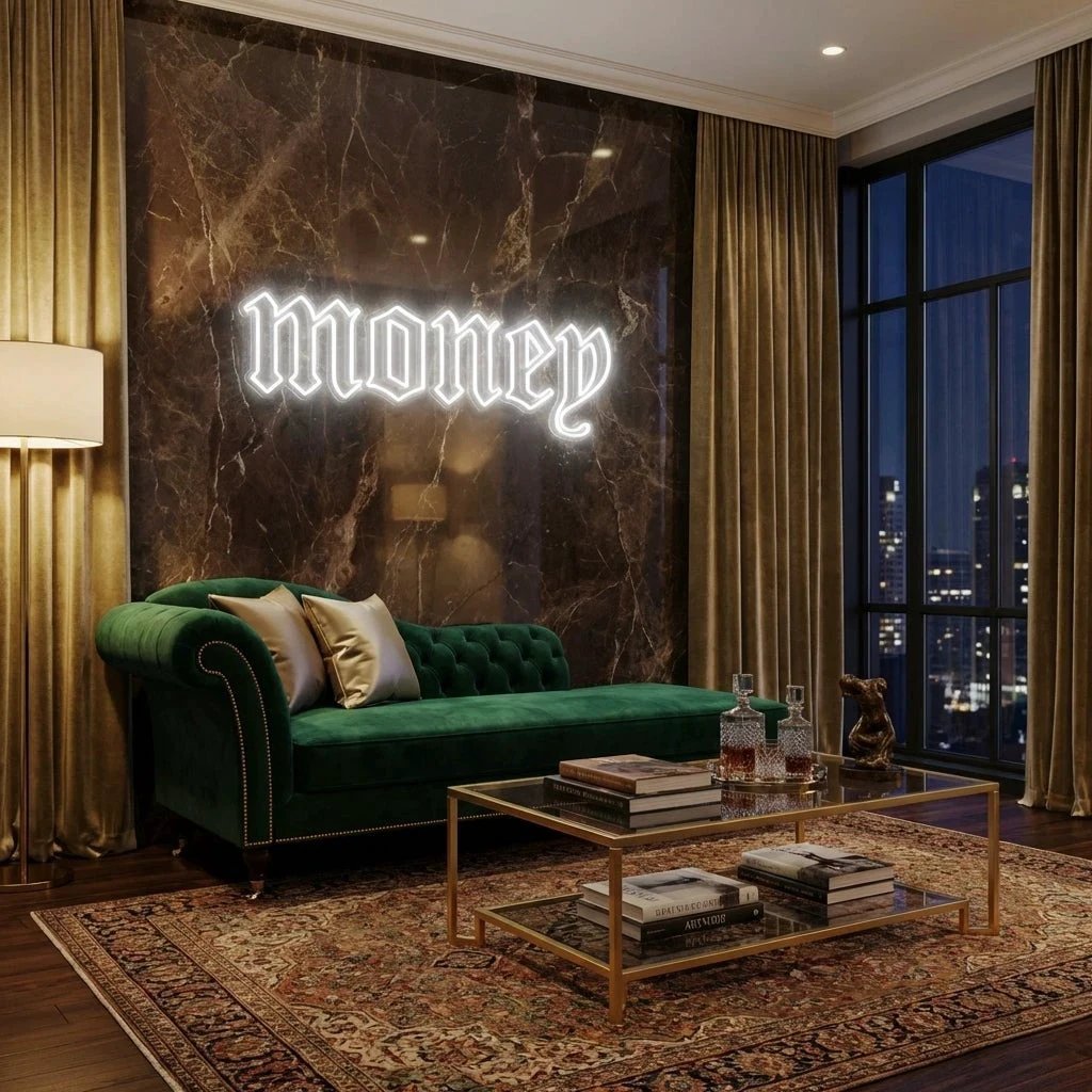 Money Led Neon Sign Light