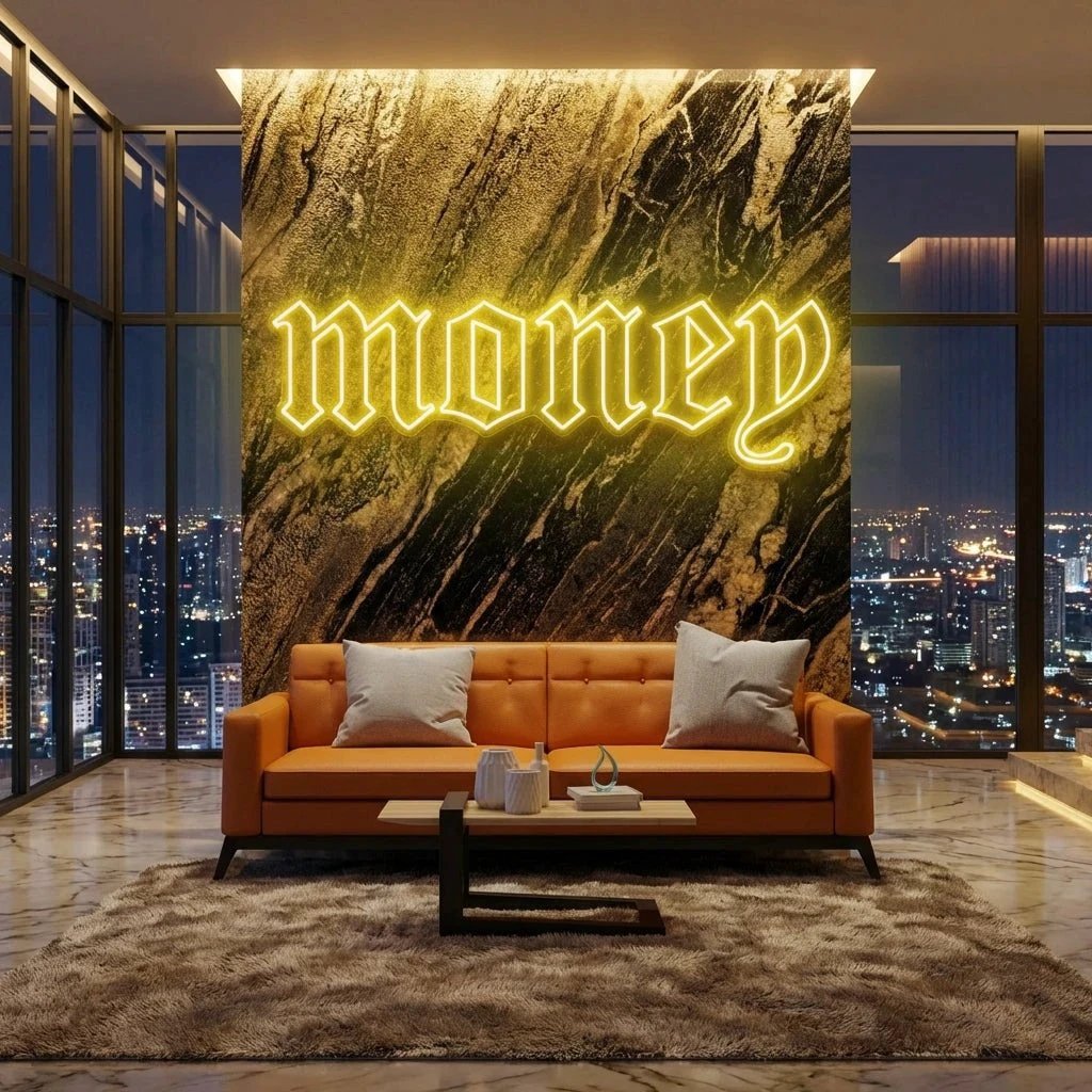 Money Led Neon Sign Light