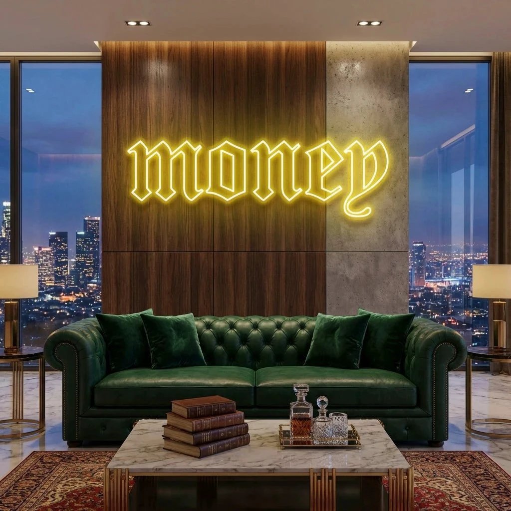 Money Led Neon Sign Light