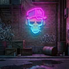 Monkey Smoke Artwork Led Neon Sign Light