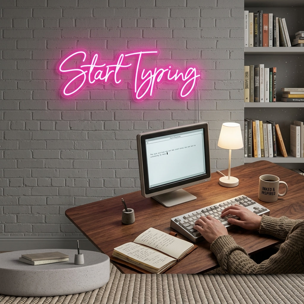 Custom Neon: Start Typing