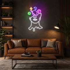 Galaxy Brain Led Neon Sign Light