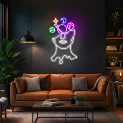 Galaxy Brain Led Neon Sign Light