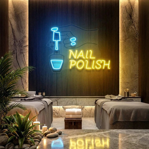 Nail Polish 1 Artwork Led Neon Sign Light, Nail Salon Decoration
