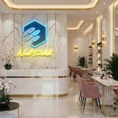 Nail Polish Artwork Led Neon Sign Light, Nail Salon Decoration