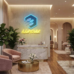 Nail Polish Artwork Led Neon Sign Light, Nail Salon Decoration