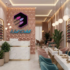 Nail Polish Artwork Led Neon Sign Light, Nail Salon Decoration