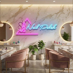 Nail Polish Artwork Led Neon Sign Light