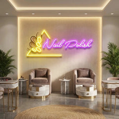 Nail Polish Artwork Led Neon Sign Light
