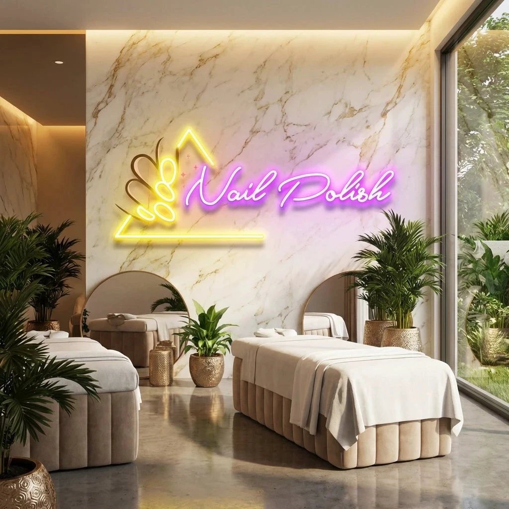 Nail Polish Artwork Led Neon Sign Light