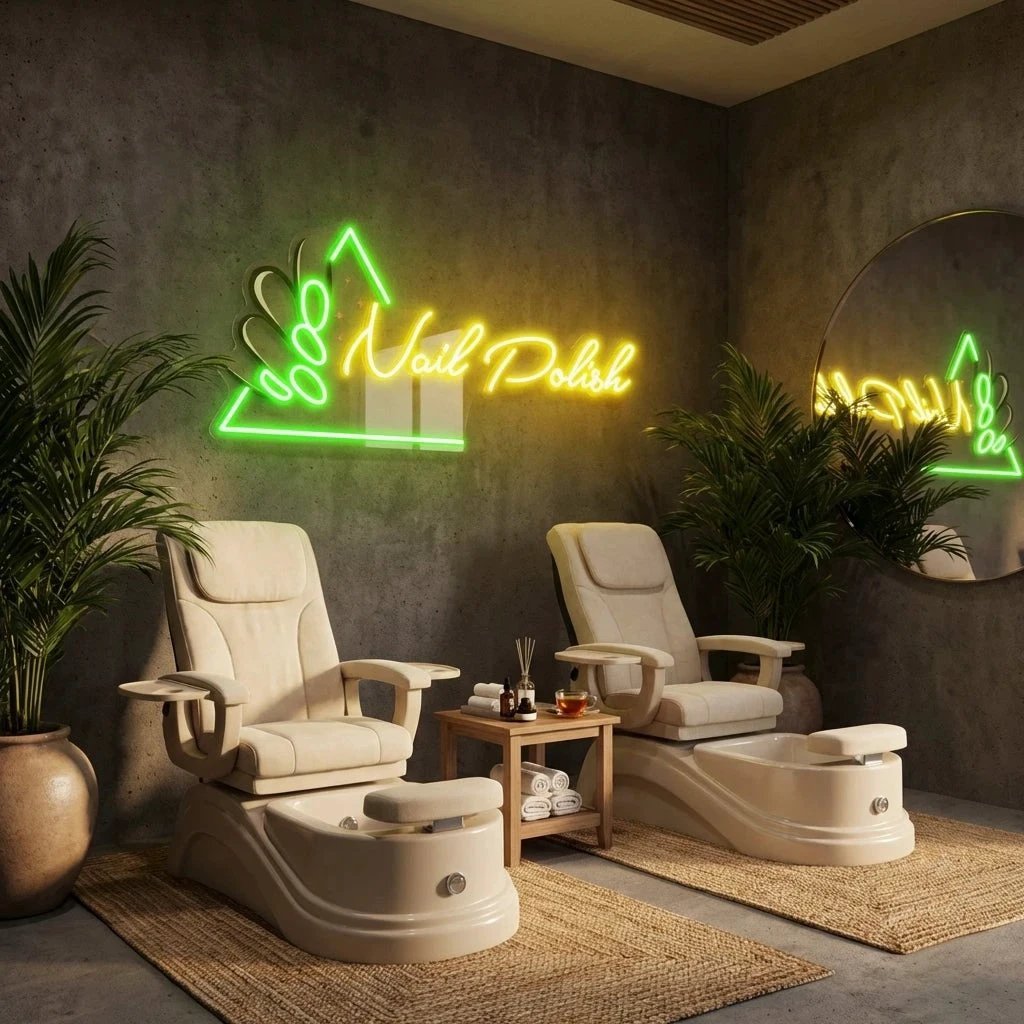 Nail Polish Artwork Led Neon Sign Light