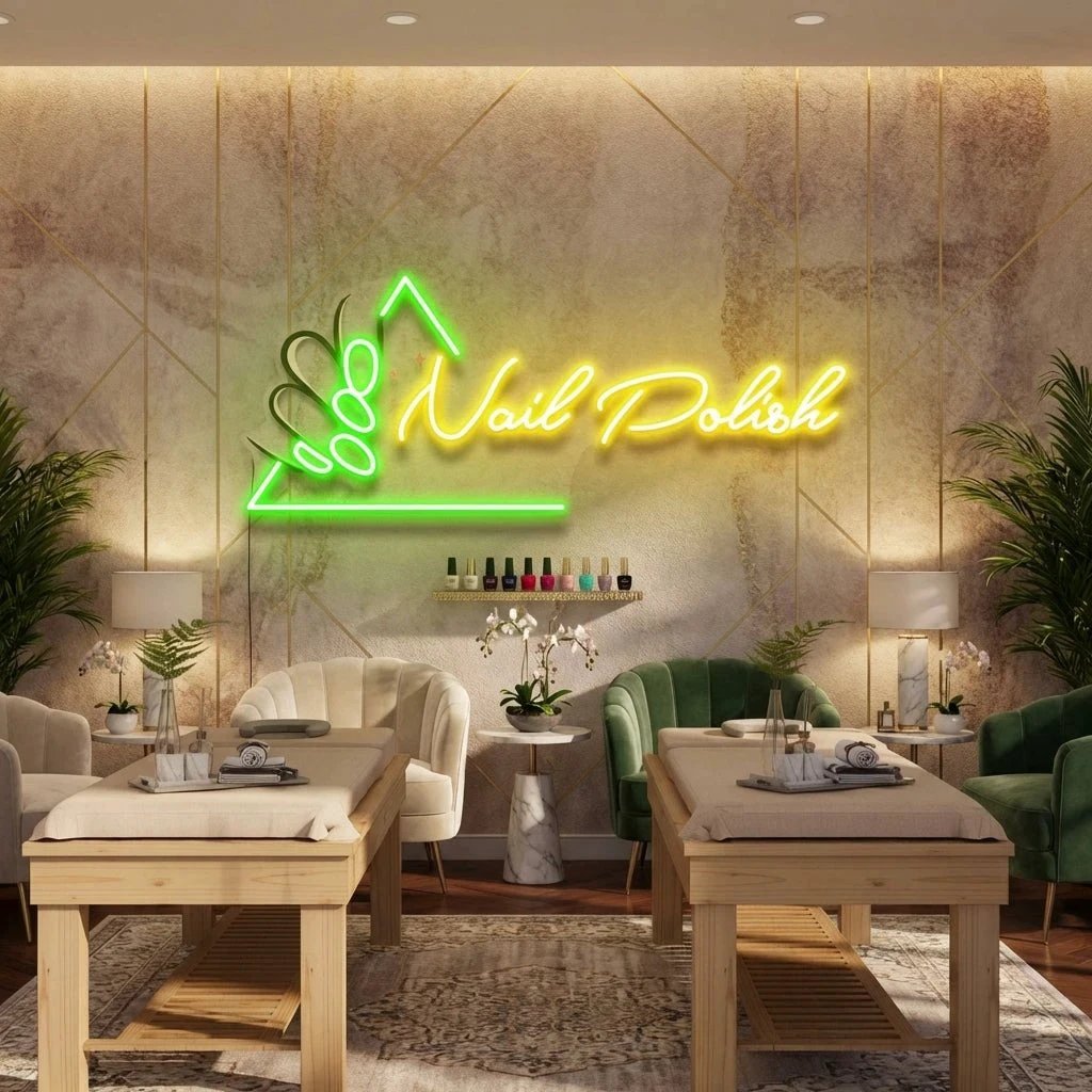 Nail Polish Artwork Led Neon Sign Light