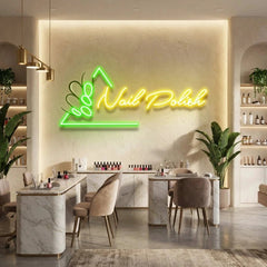 Nail Polish Artwork Led Neon Sign Light