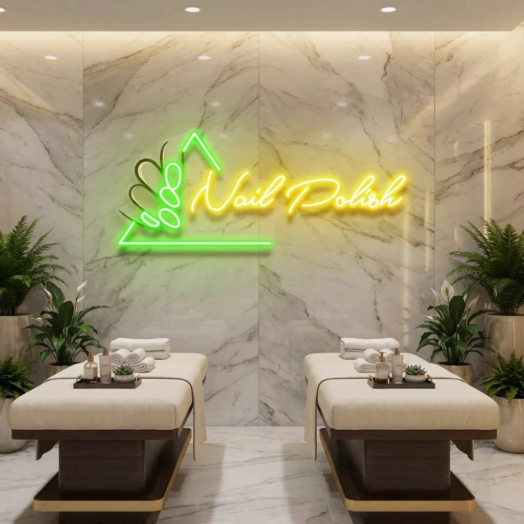 Nail Polish Artwork Led Neon Sign Light