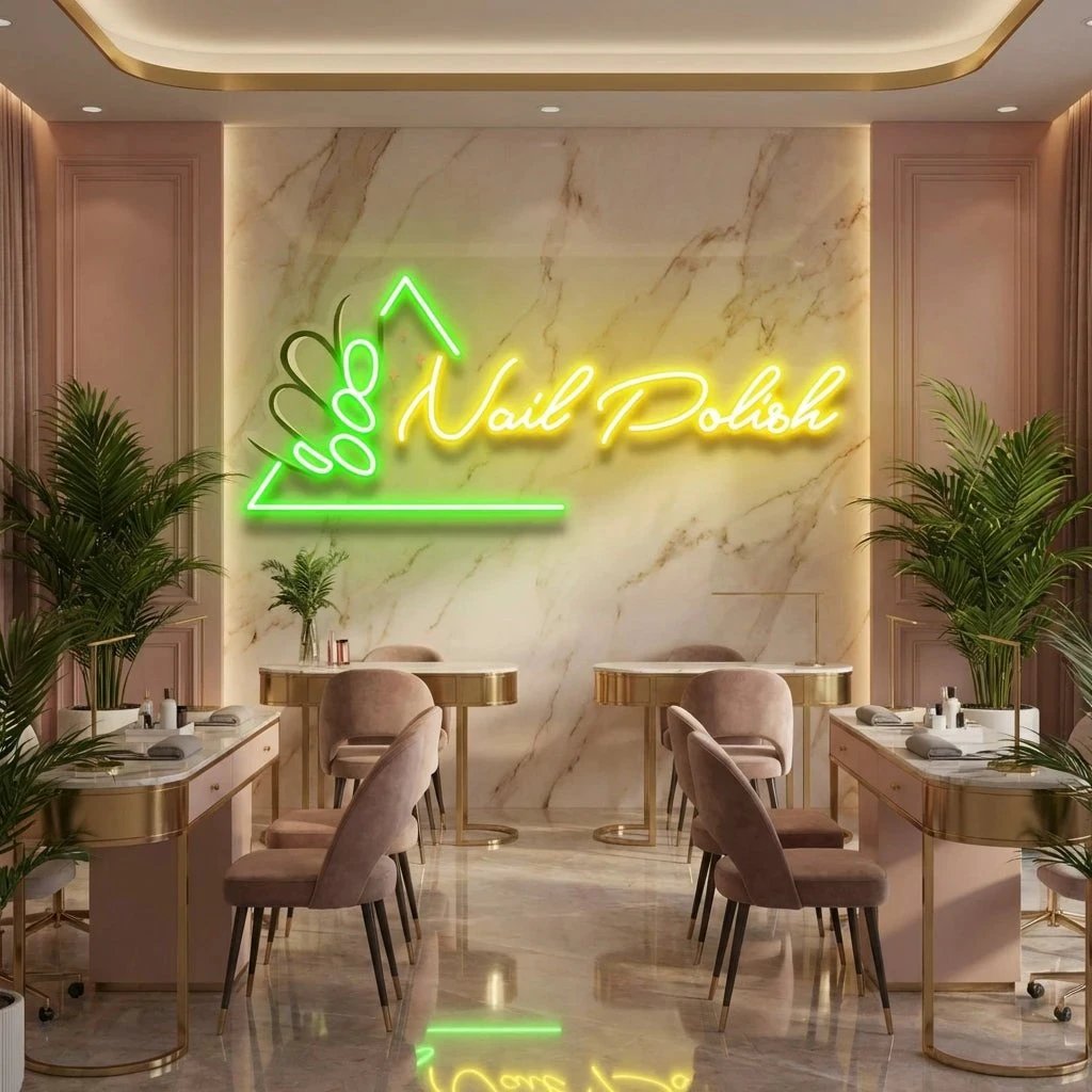 Nail Polish Artwork Led Neon Sign Light