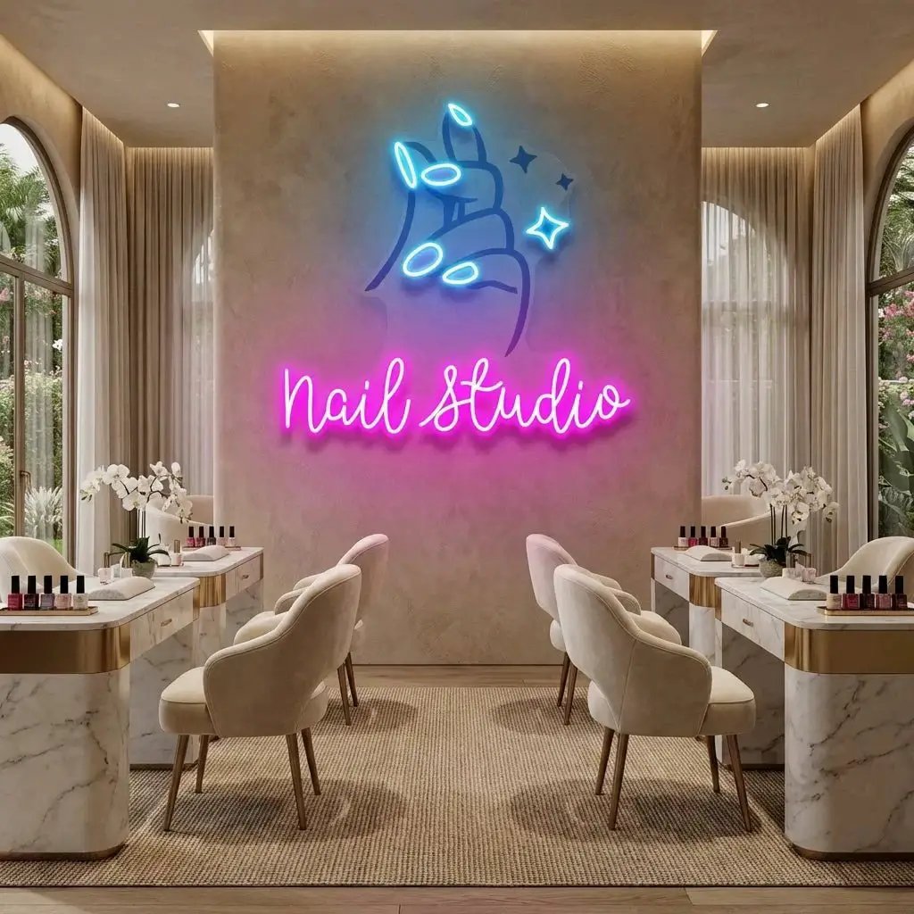 Nail Studio 1 Artwork Led Neon Sign Light
