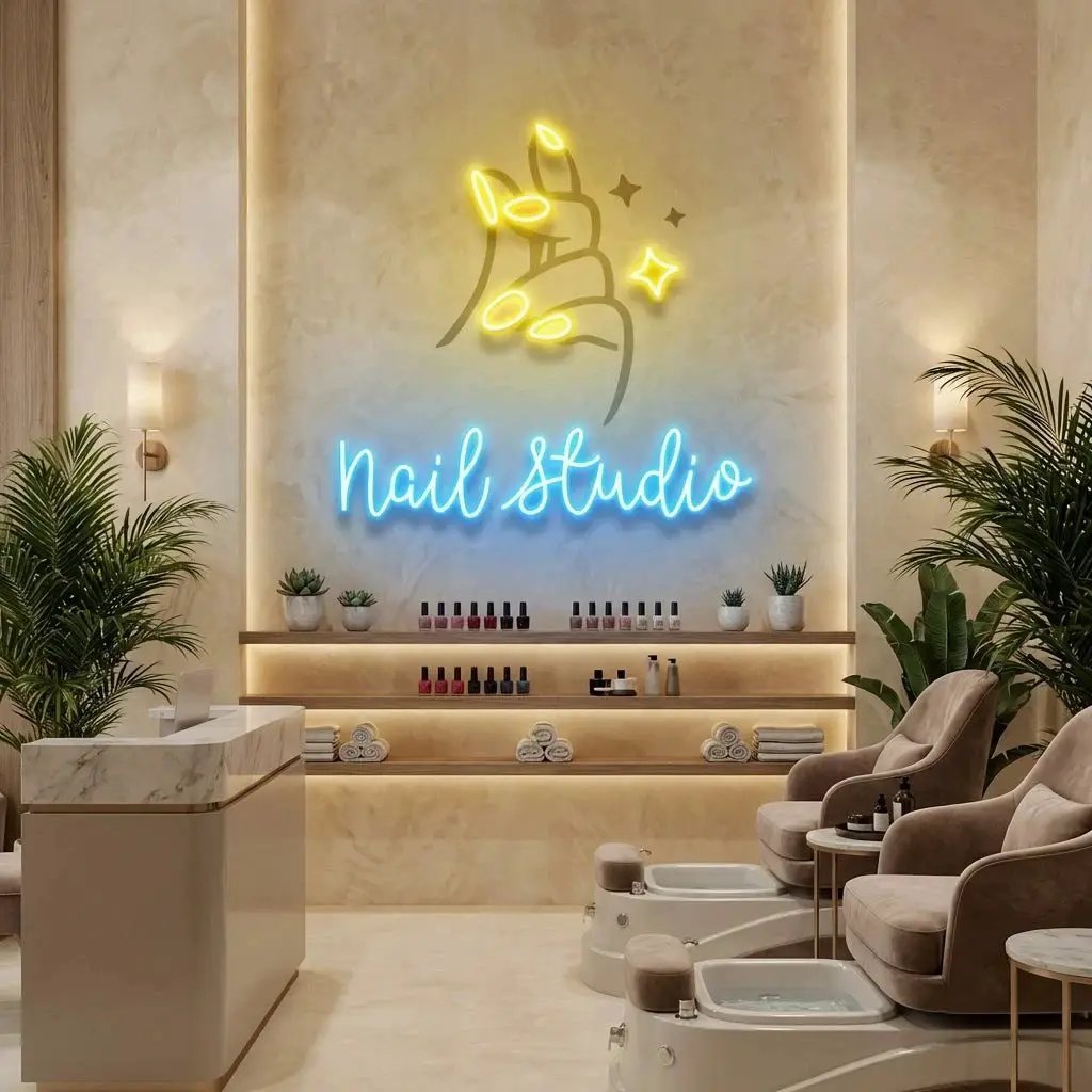 Nail Studio 1 Artwork Led Neon Sign Light