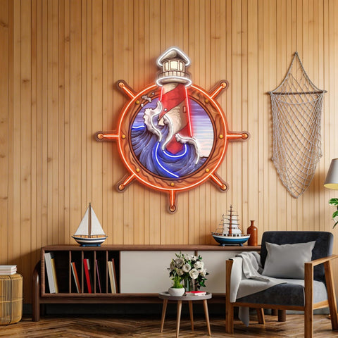 Light House LED Neon Sign Light Pop Art