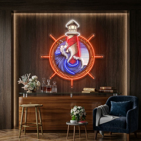 Light House LED Neon Sign Light Pop Art
