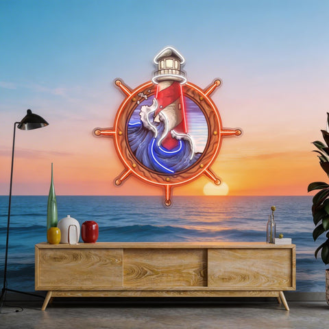 Light House LED Neon Sign Light Pop Art
