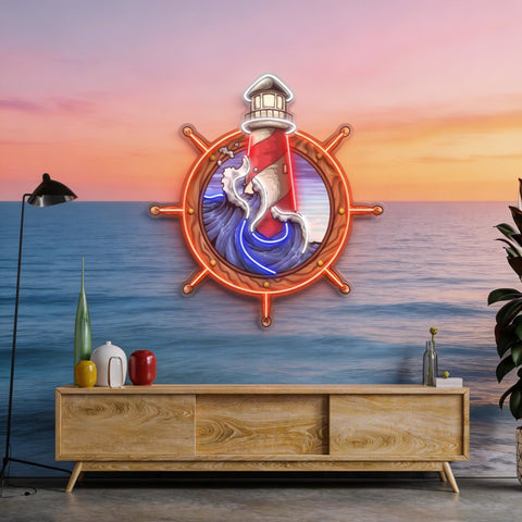 Light House LED Neon Sign Light Pop Art