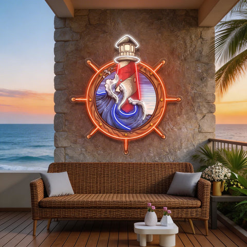 Light House LED Neon Sign Light Pop Art