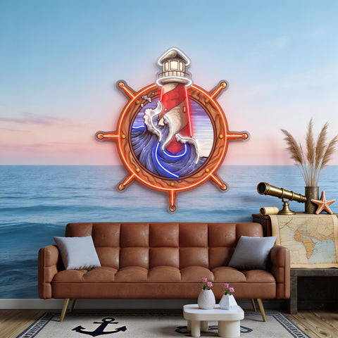 Light House LED Neon Sign Light Pop Art