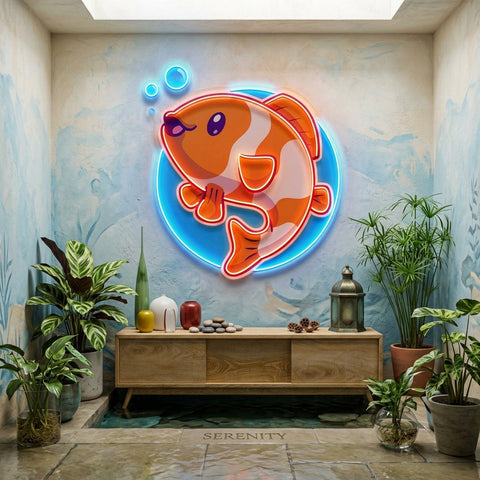 Cute Clownfish LED Neon Sign Light Pop Art