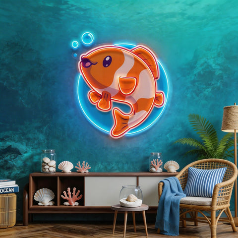 Cute Clownfish LED Neon Sign Light Pop Art