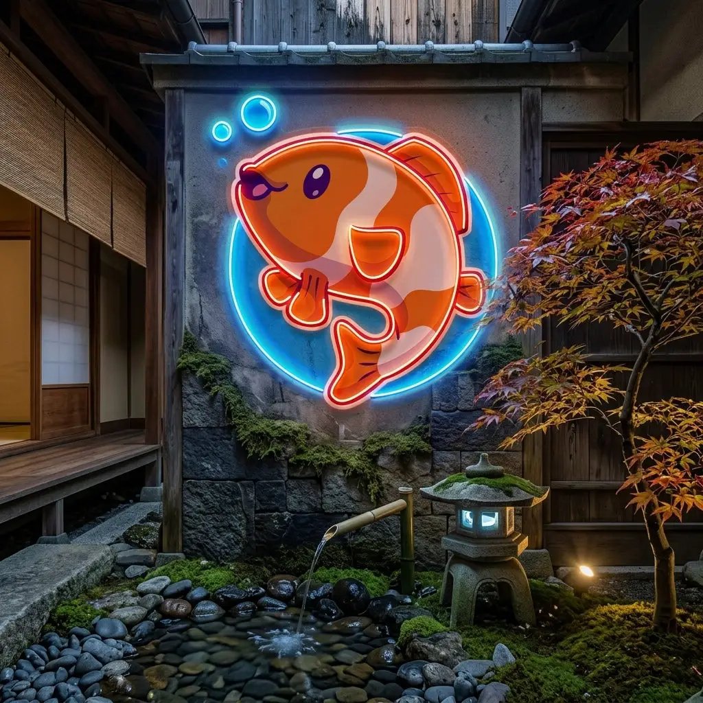 Cute Clownfish LED Neon Sign Light Pop Art