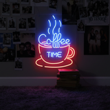 Coffee Time Led Neon Sign Shop Decor Sign - VN03 - Customneonstudio