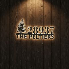 Custom Metal House Number Sign Address Plaque
