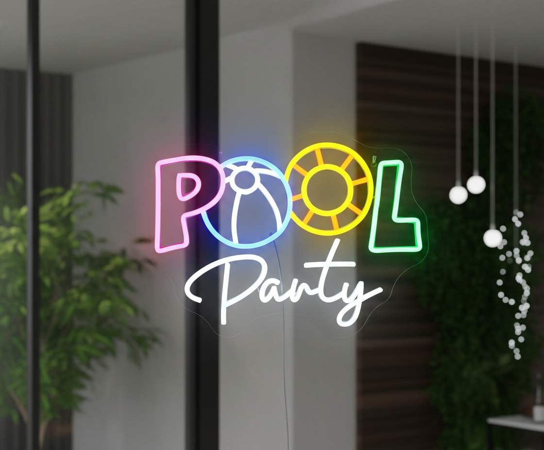 Pool Party Neon Sign