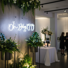 Oh Baby Neon Sign Custom Baby Shower Sign