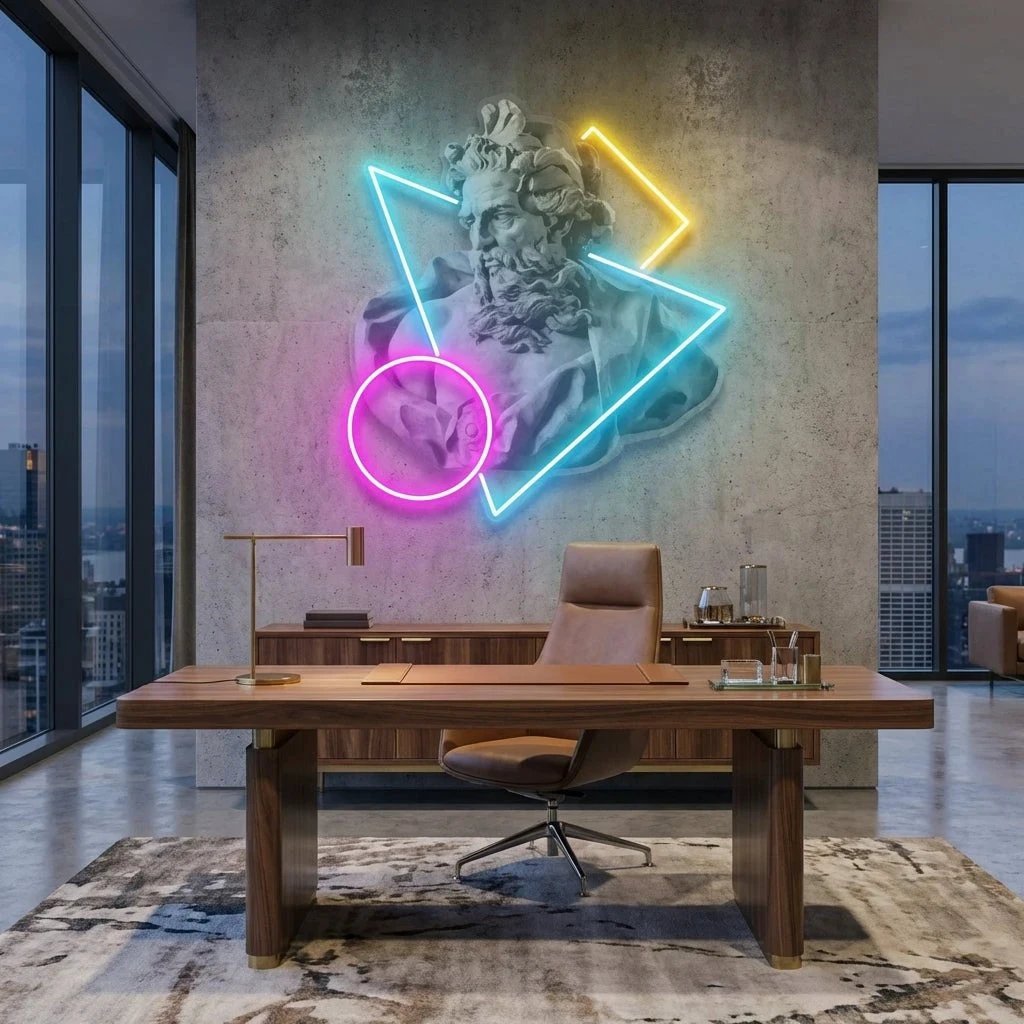 Neptune Neon Artwork Led Neon Sign Light