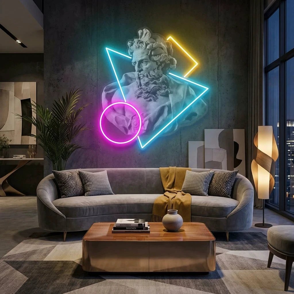Neptune Neon Artwork Led Neon Sign Light