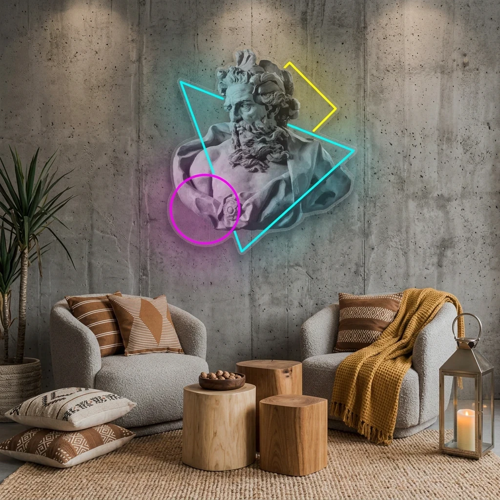 Neptune Neon Artwork Led Neon Sign Light