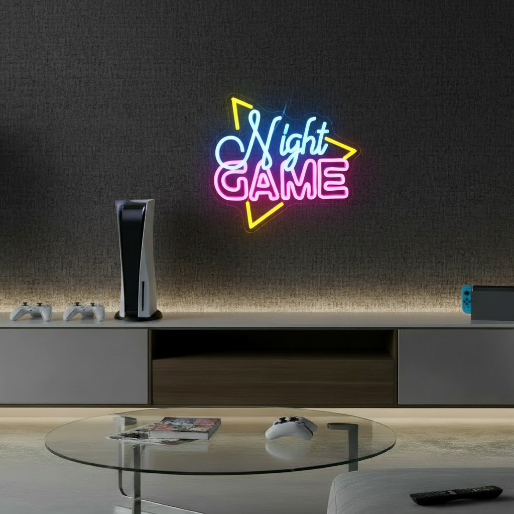 Game Night Neon Sign - VN03 - Customneonstudio