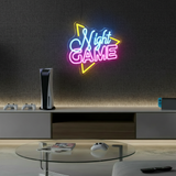 Game Night Neon Sign - VN03 - Customneonstudio