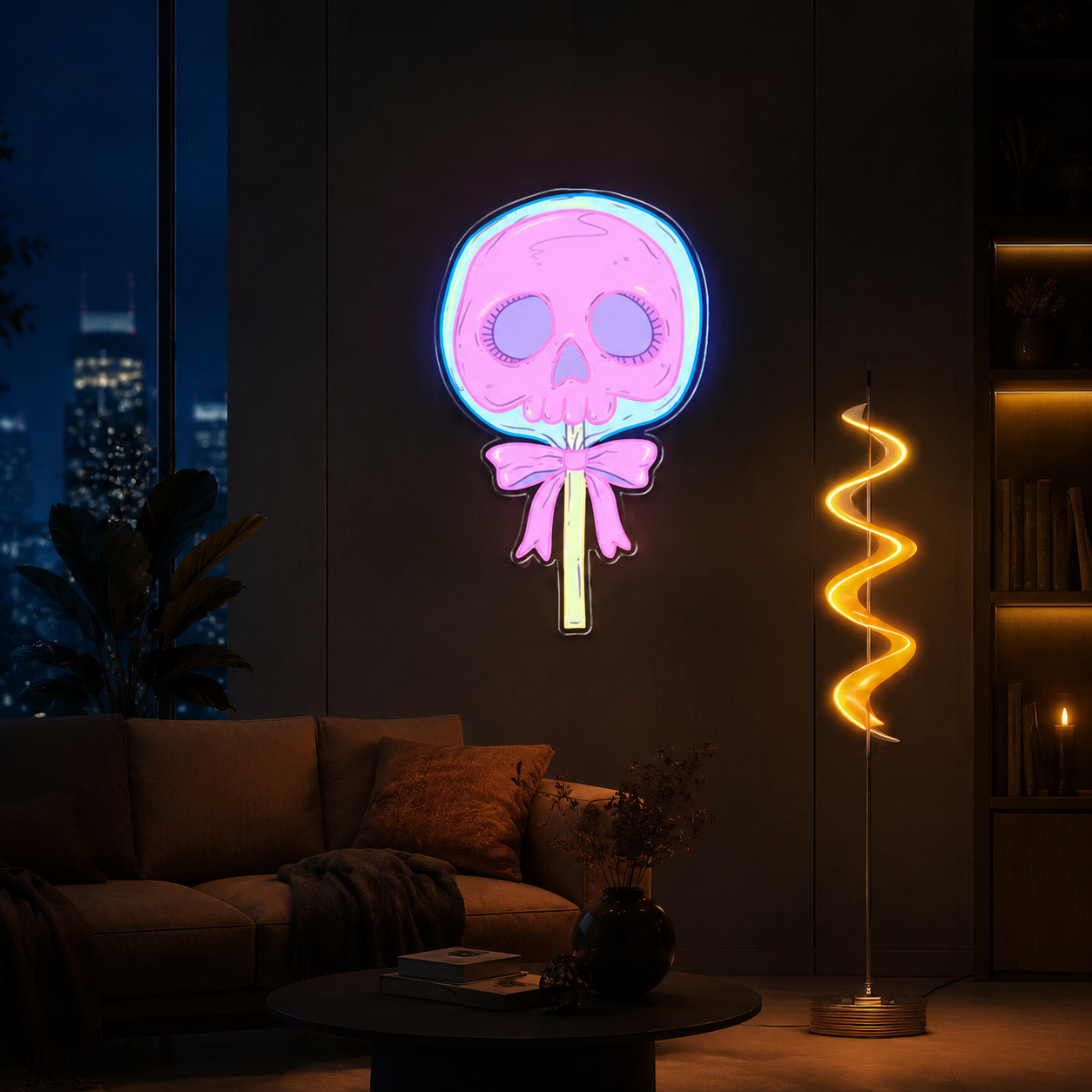 Love Blooms in the Graveyard Neon Sight Light Artwork