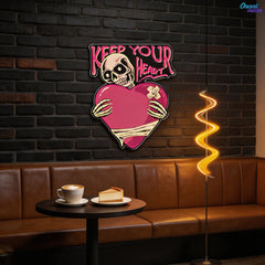 Rattle My Heart: Love to the Bone Best Gift For Valentine Neon Sight Light Artwork