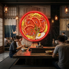 Noodle With Beef LED Neon Sign Light Pop Art