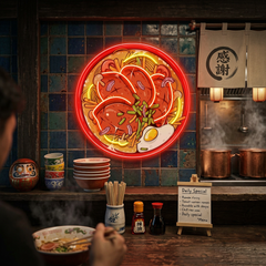Noodle With Beef LED Neon Sign Light Pop Art
