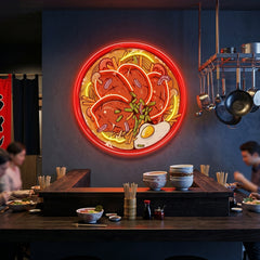 Noodle With Beef LED Neon Sign Light Pop Art