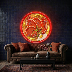 Noodle With Beef LED Neon Sign Light Pop Art