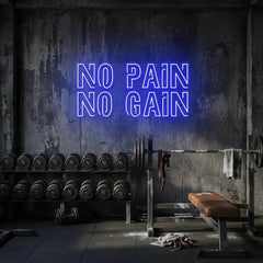 No Pain No Gain Led Neon Sign Light