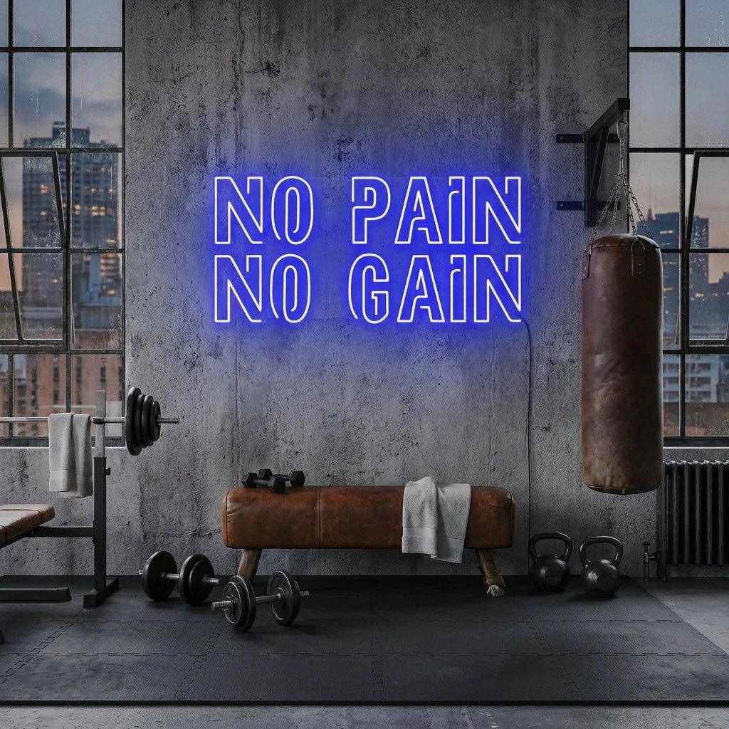 No Pain No Gain Led Neon Sign Light