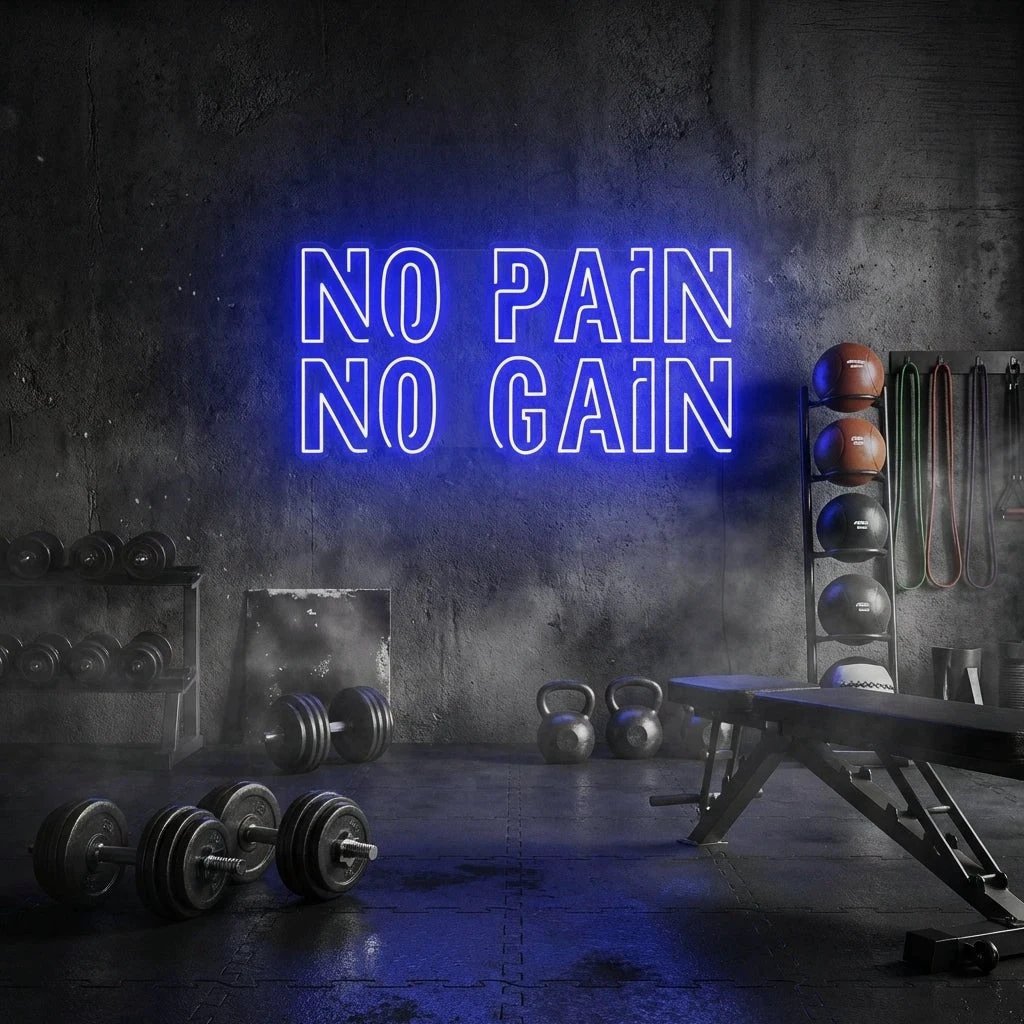 No Pain No Gain Led Neon Sign Light