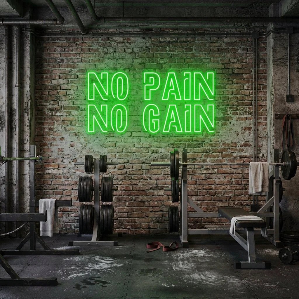 No Pain No Gain Led Neon Sign Light